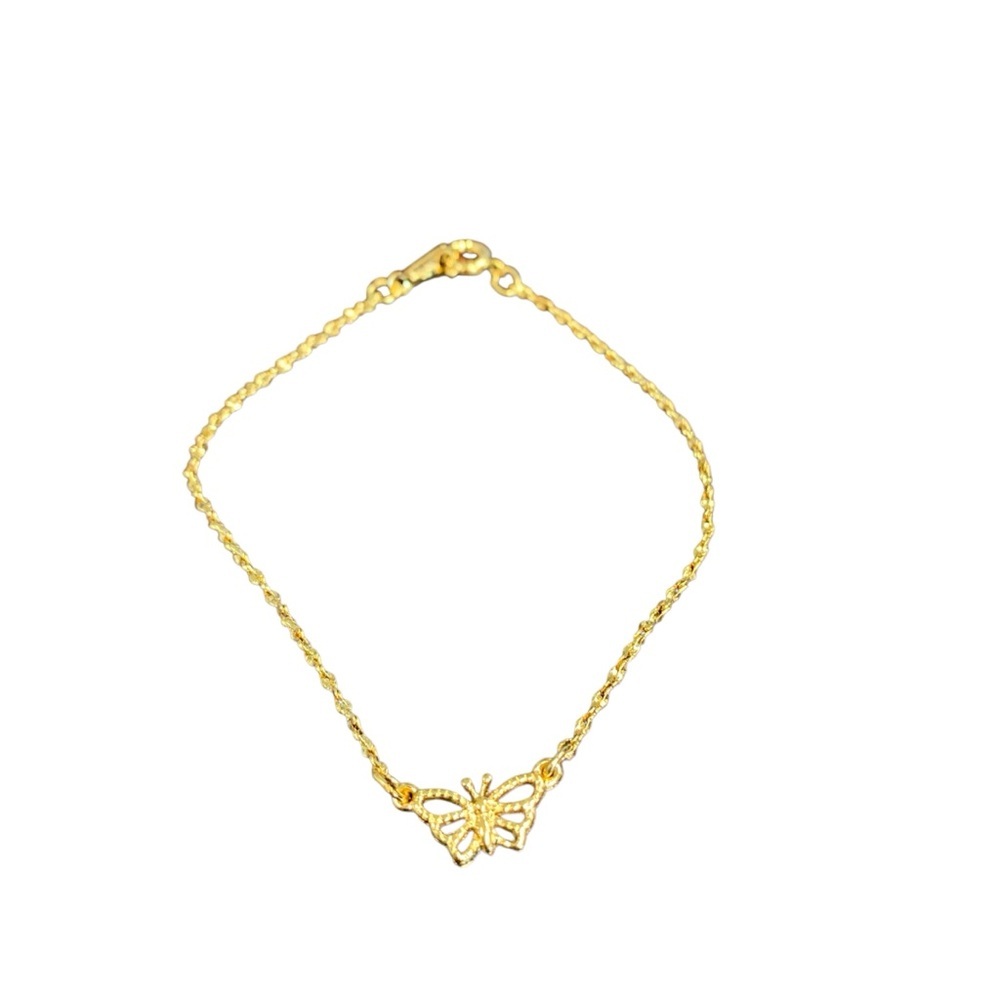 Avon Goldtone  Butterfly Bracelet size 7 1/8 vintage 1986 NIB